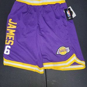 Laker Shorts New UNK Medium James 23 on the side of the short printed
